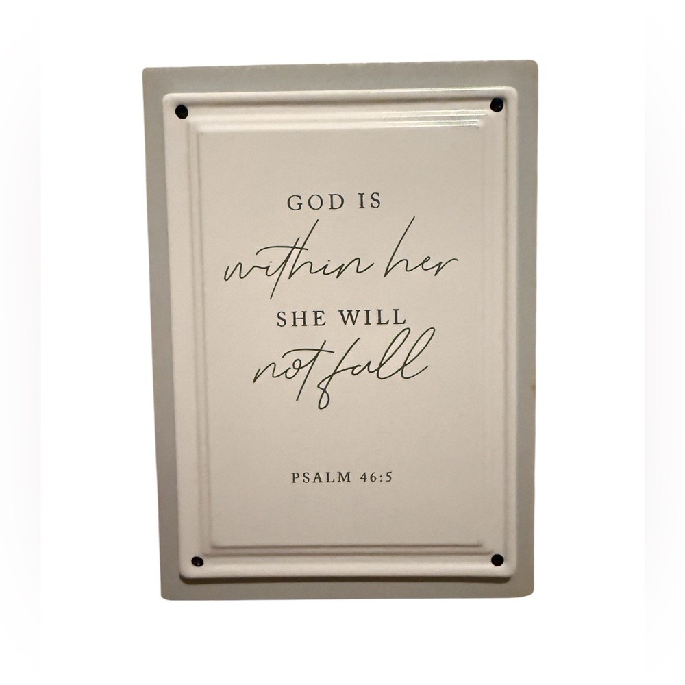 Inspirational Wall Decor Plaque - Cream